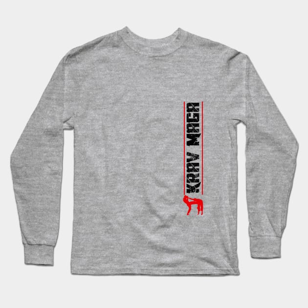 Krav Maga Fighters Vertical Long Sleeve T-Shirt by loumed